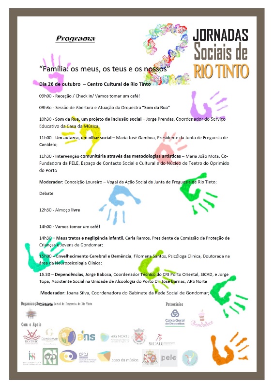 2016 10 26 II Jornadas Sociais de Rio Tinto programa
