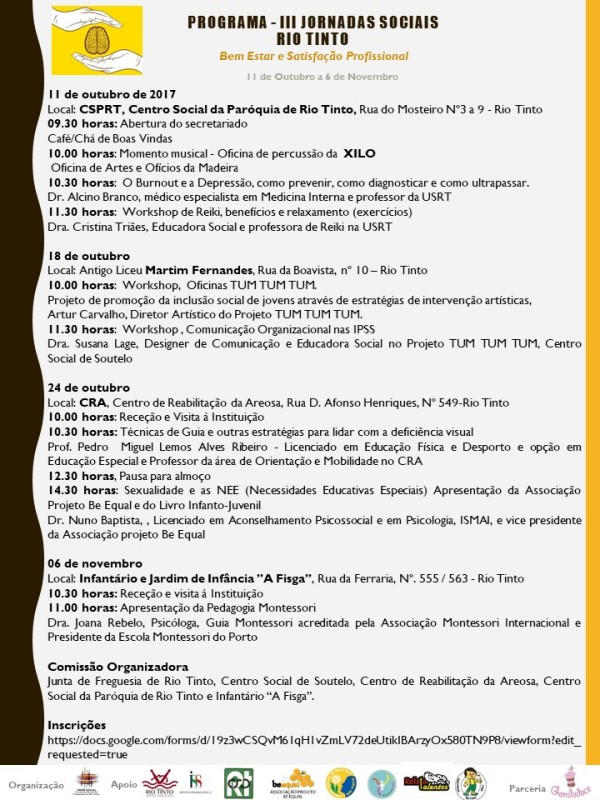 2017 10 11 III Jornadas Sociais Rio Tinto 2