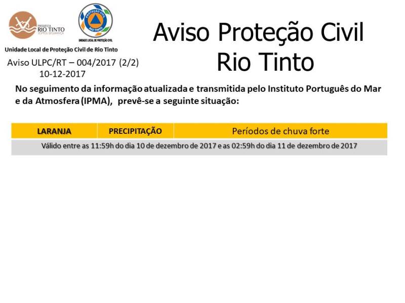 2017 12 10 004 2017 Aviso Laranja e Vermelho para Vento e Precipitação 2