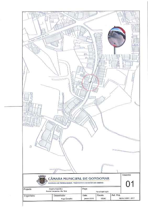 2018 01 11 Campainha Rua colocação de espelho parabólico 2