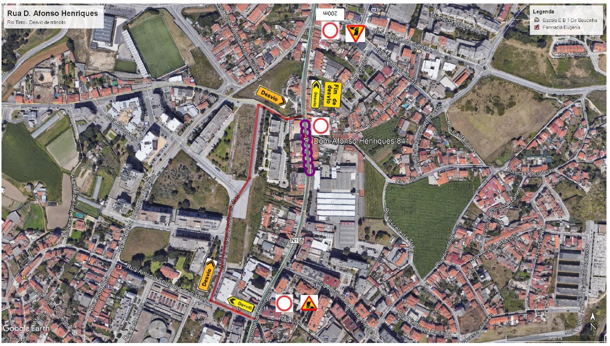 2021 05 19 Rua D. Afonso Henriques desvios de trânsito II