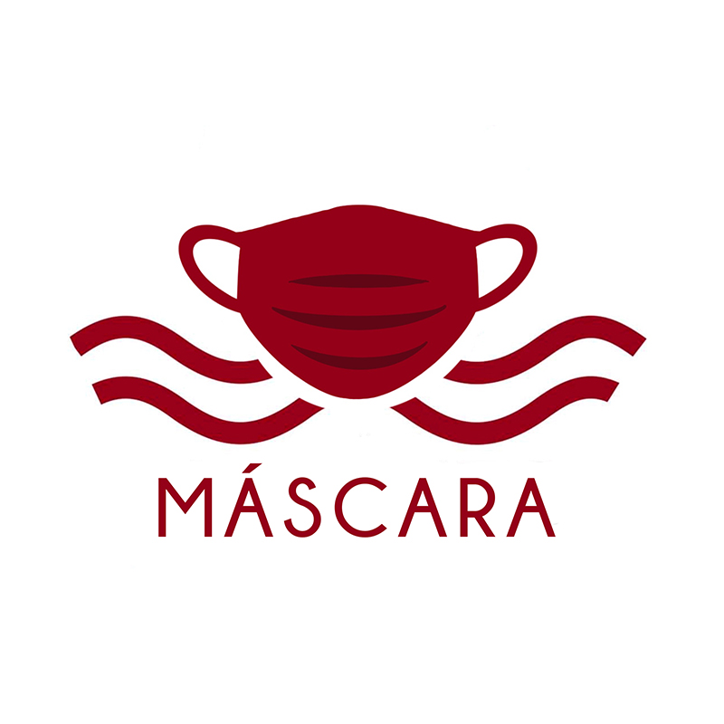 Máscara vermelho