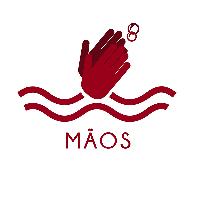 Mãos vermelho